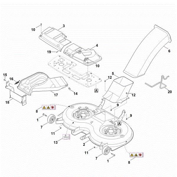 Picture of L - Mowing deck housing RT 6127.1 ZL