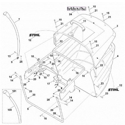 Picture of O - Grass catcher bag RT 6127.1 ZL