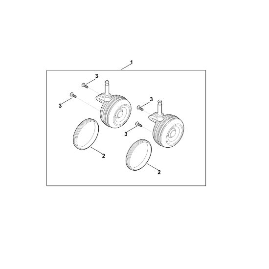 Picture of A - Weighted front wheels AVS 100.0 AVS 100.0