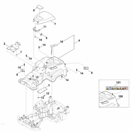 Picture of B - Housing upper part RMI 422.0