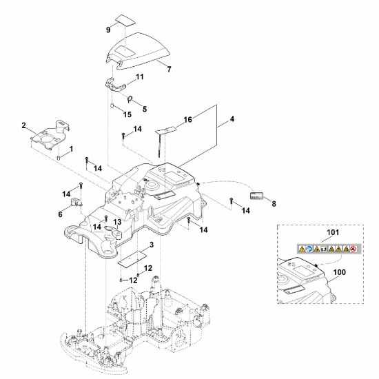 Picture of B - Housing upper part RMI 422.0 P