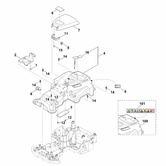 Picture of B - Housing upper part RMI 422.0 PC