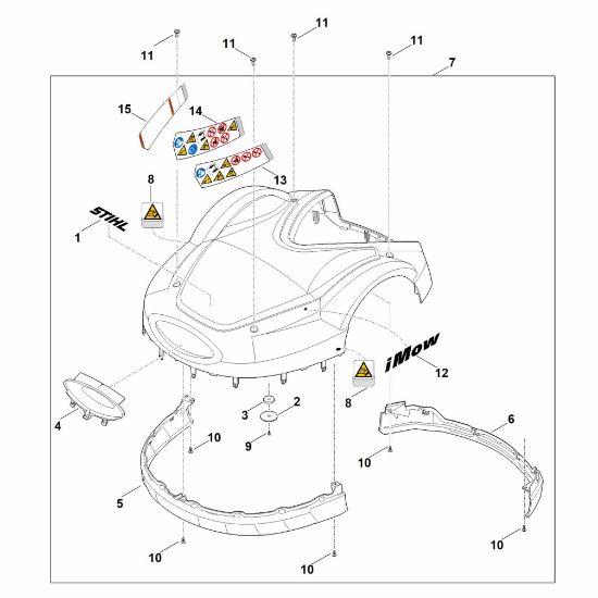 Picture of A - Machine cover RMI 632.0 P