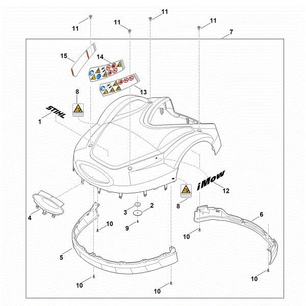 Picture of A - Machine cover RMI 632.0 P