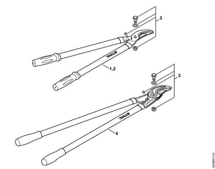 Bypass pruning shears Shears Bypass pruning shears brand Stihl
