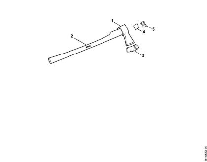 Cleaving axe AX 28 T Splitting tools Cleaving axe AX 28 T brand Stihl