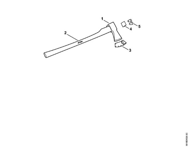 Cleaving axe AX 28 T Splitting tools Cleaving axe AX 28 T brand Stihl