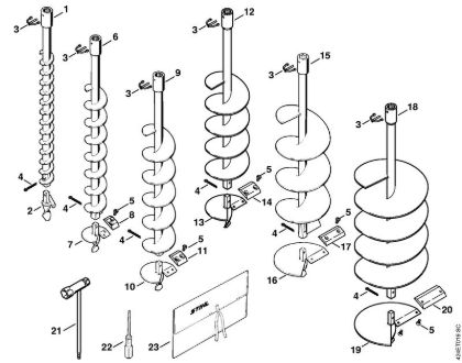 Earth auger BT 106 BT 106 brand Stihl