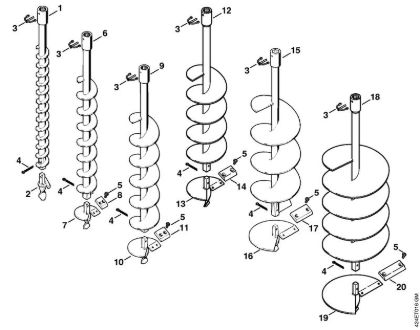 Earth auger (01.1997) BT 106 BT 106 brand Stihl