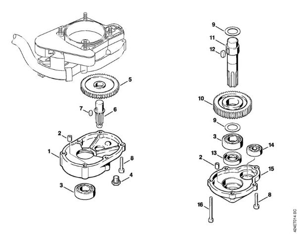 Gear head BT 106 C BT 106 BT 106 brand Stihl