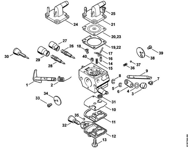 Carburetor C1Q-S161, C1Q-S83 BT 121 BT 121 brand Stihl