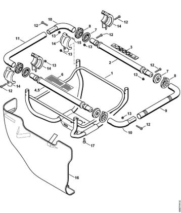 Handlebar BT 121 BT 121 brand Stihl
