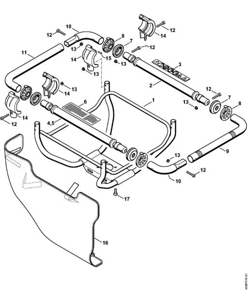 Handlebar BT 121 BT 121 brand Stihl