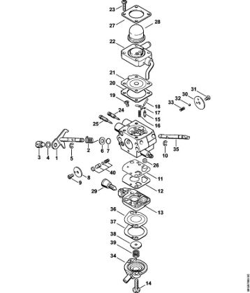 Carburetor C1Q-S176 BT 130 BT 130-Z brand Stihl