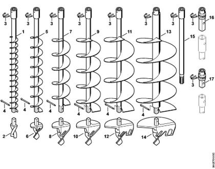 Earth auger BT 130 BT 130-Z brand Stihl