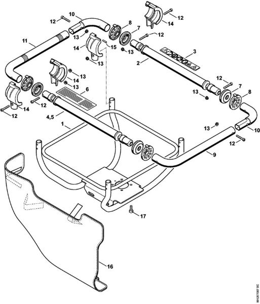 Handlebar BT 130 BT 130-Z brand Stihl