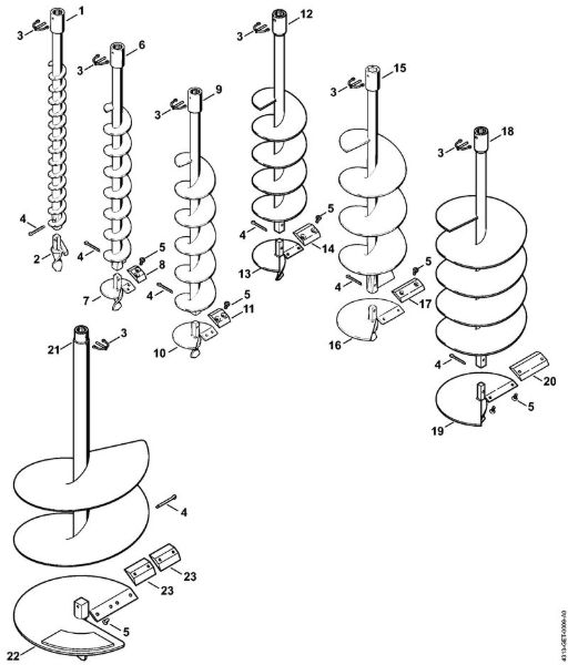 Earth auger BT 131 BT 131 brand Stihl