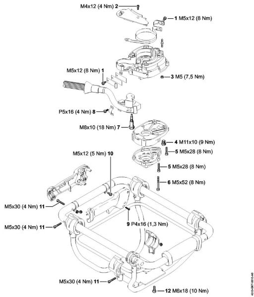 Tightening torques BT 131 BT 131 brand Stihl