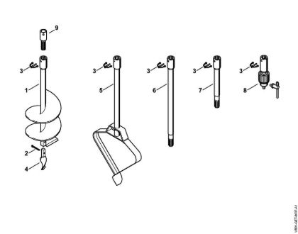 Augers BT 230 BT 230 brand Stihl