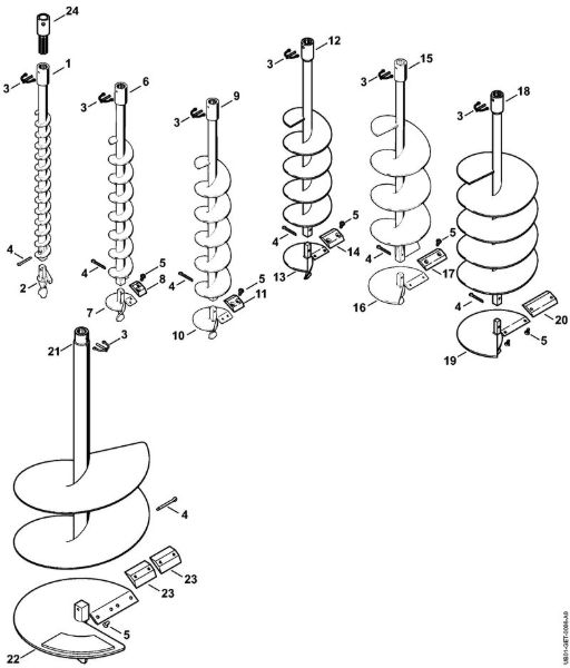 Earth auger BT 230 BT 230 brand Stihl