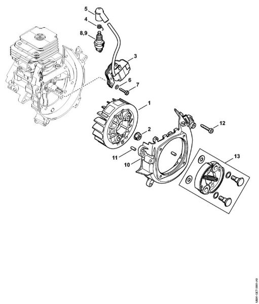 Ignition system, Clutch BT 230 BT 230 brand Stihl