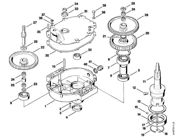 Gear head BT 308 BT 308 brand Stihl