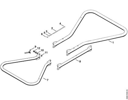Support frame BT 308 BT 308 brand Stihl