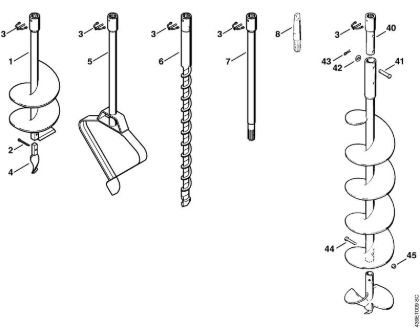 Augers BT 309 BT 309 brand Stihl