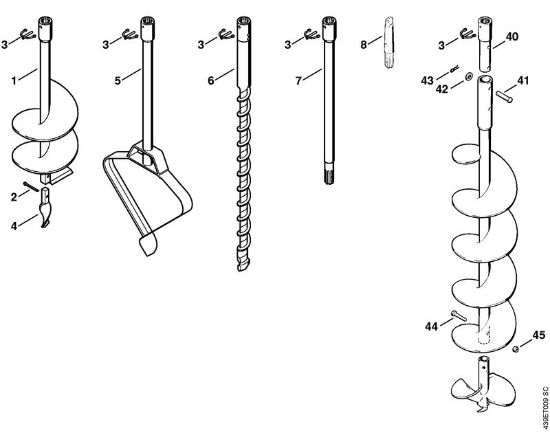Augers BT 309 BT 309 brand Stihl