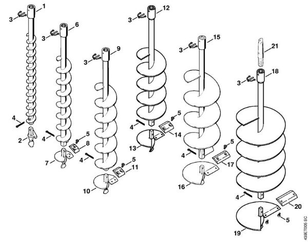 Earth auger BT 309 BT 309 brand Stihl