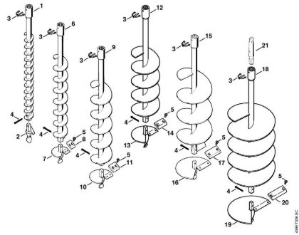 Earth auger BT 309 BT 309 brand Stihl