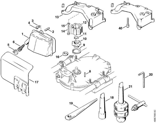 Muffler, Muffler kit, Extras BT 309 BT 309 brand Stihl