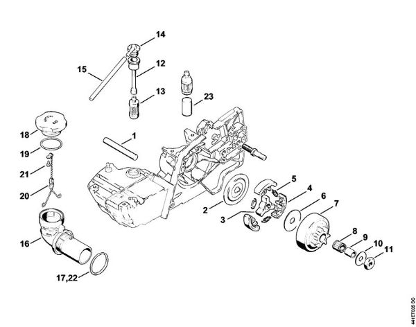 Clutch, Pick-up body BT 360 BT 360 brand Stihl