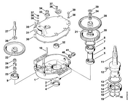 Gear head BT 360 BT 360 brand Stihl