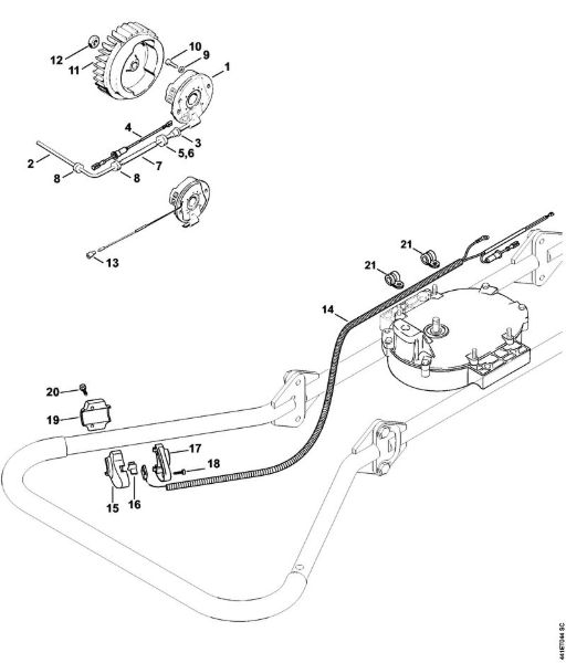 Ignition system, Stop switch BT 360 BT 360 brand Stihl