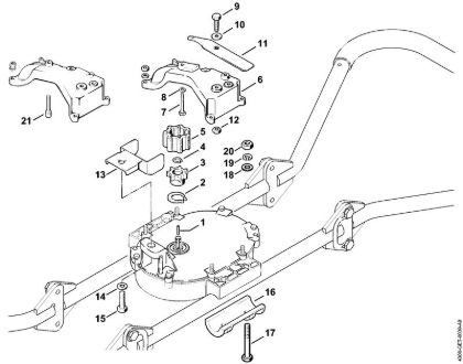 Interlock lever BT 360 BT 360 brand Stihl