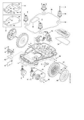 Picture of C - Lower housing, chassis iMOW 5.0