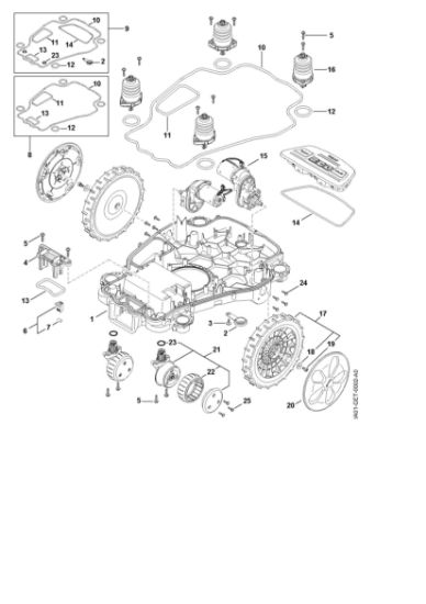 Picture of C - Lower housing, chassis iMOW 6.0