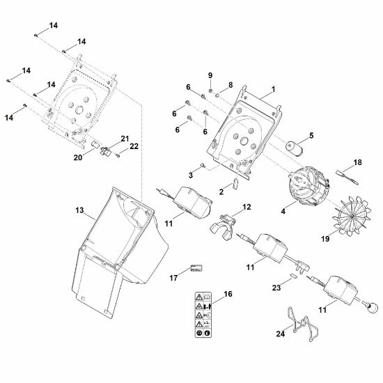 Picture of B - Housing, Electric motor GHE 105.0