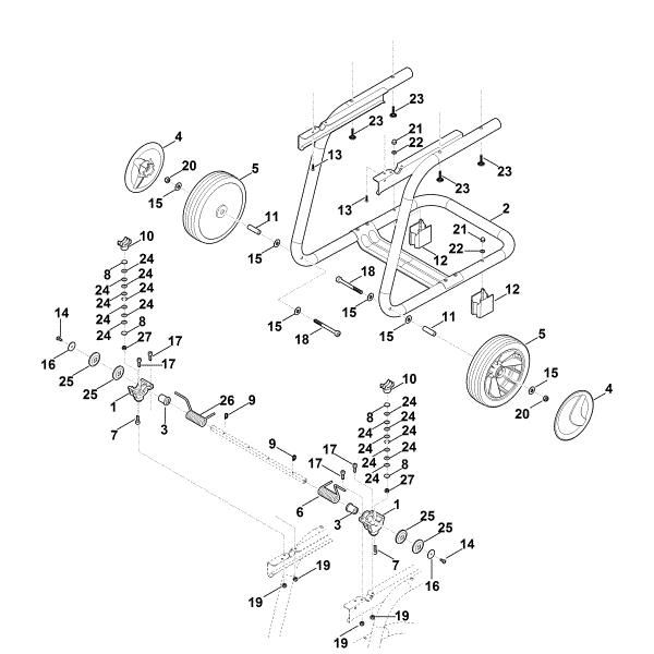 Picture of B - Wheel carrier GHE 140.0 L