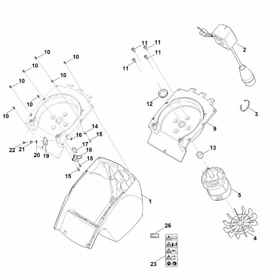 Picture of B - Housing, Electric motor GHE 260.0