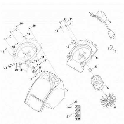 Picture of B - Housing, Electric motor GHE 260.0 S