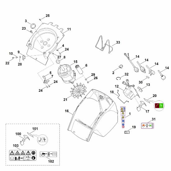 Picture of C - Housing, Electric motor GHE 355.0