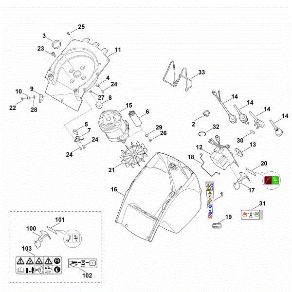 Picture of C - Housing, Electric motor GHE 355.0
