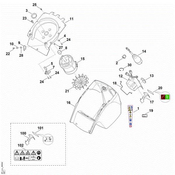 Picture of C - Housing, Electric motor GHE 375.0