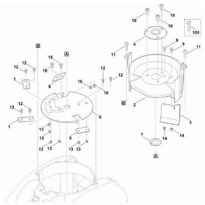 Picture of F - Blade set (chipping) GHE 450.0