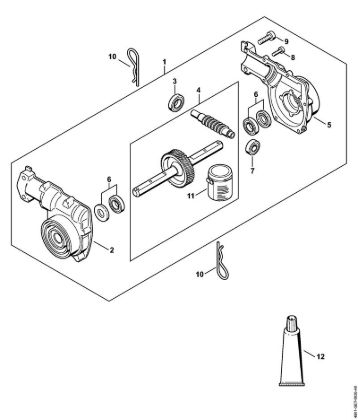 Gear head (16.2013) MultiEngines (MM) MM 55 brand Stihl