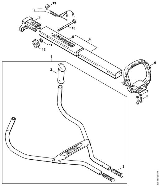 Handlebar MultiEngines (MM) MM 55 brand Stihl