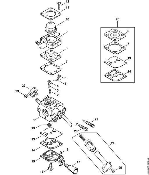 Carburetor MultiEngines (MM) MM 56 brand Stihl