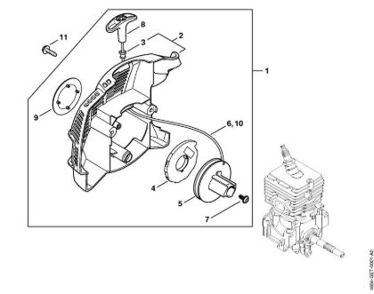 Rewind starter MultiEngines (MM) MM 56 brand Stihl